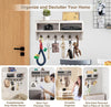 Rustic Wood Wall Mail Organizer