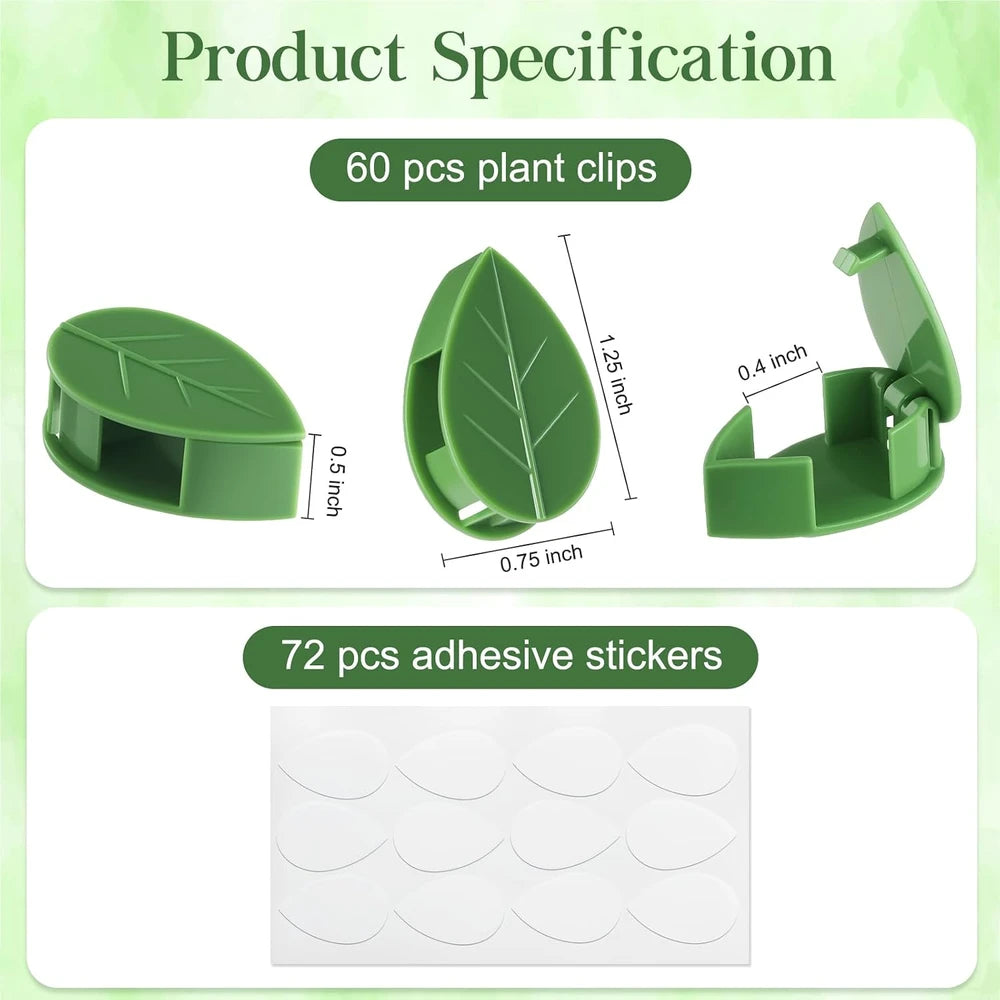 Self-Adhesive Plant Wall Clips