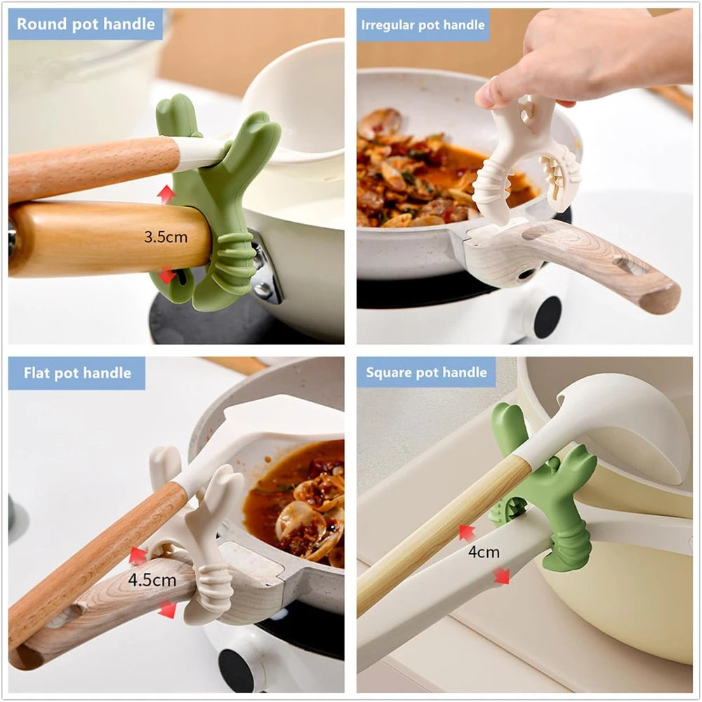 Silicone Pot Lid Support and Spoon Rest